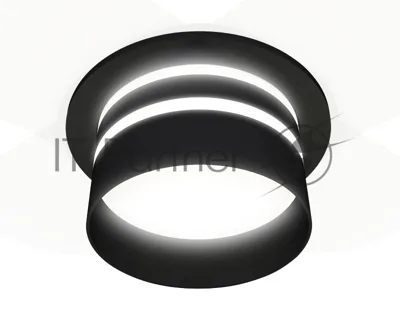 Комплект встраиваемого светильника Ambrella light XC7622042 SBK/FR черный песок/белый матовый MR16 GU5.3 (C7622, N7142)