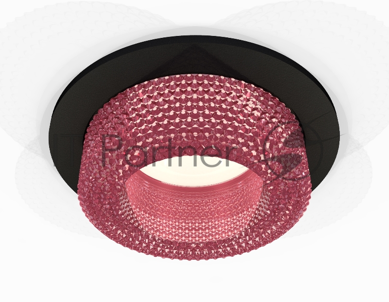 Комплект встраиваемого светильника Ambrella light XC7622022 SBK/PI черный песок/розовый MR16 GU5.3 (C7622, N7193)