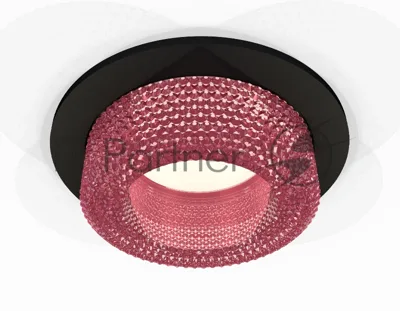 Комплект встраиваемого светильника Ambrella light XC7622022 SBK/PI черный песок/розовый MR16 GU5.3 (C7622, N7193)