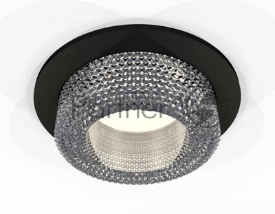 Комплект встраиваемого светильника Ambrella light XC7622020 SBK/CL черный песок/прозрачный MR16 GU5.3 (C7622, N7191)