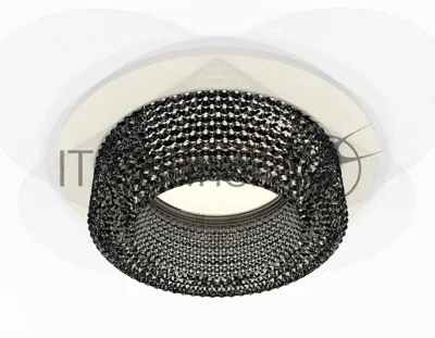 Комплект встраиваемого светильника Ambrella light XC7621021 SWH/BK белый песок/тонированный MR16 GU5.3 (C7621, N7192)