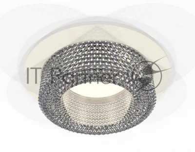 Комплект встраиваемого светильника Ambrella light XC7621020 SWH/CL белый песок/прозрачный MR16 GU5.3 (C7621, N7191)