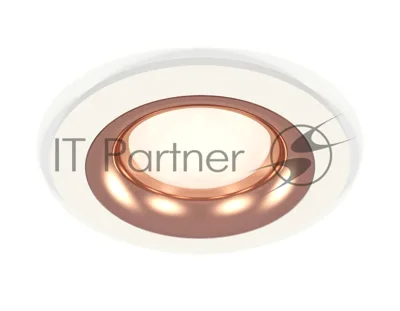 Комплект встраиваемого светильника Ambrella light XC7621006 SWH/PPG белый песок/золото розовое полированное MR16 GU5.3 (C7621, N7015)