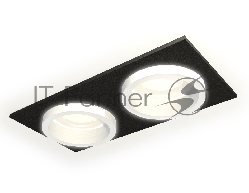 Комплект встраиваемого светильника Ambrella light XC6526064 SBK/FR черный песок/белый матовый MR16 GU5.3 (C6526, N6245)