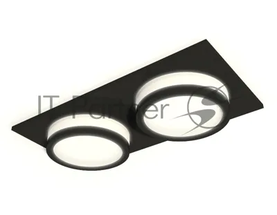 Комплект встраиваемого светильника Ambrella light XC6526060 SBK/FR черный песок/белый матовый MR16 GU5.3 (C6526, N6221)