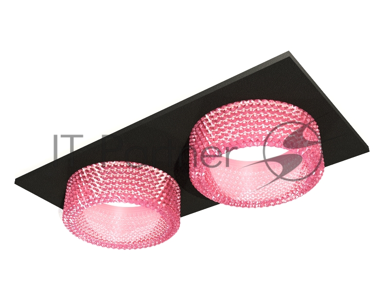 Комплект встраиваемого светильника Ambrella light XC6526042 SBK/PI черный песок/розовый MR16 GU5.3 (C6526, N6152)