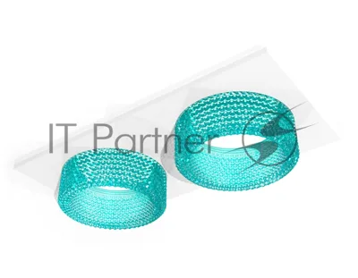 Комплект встраиваемого светильника Ambrella light XC6525043 SWH/BL белый песок/голубой MR16 GU5.3 (C6525, N6153)