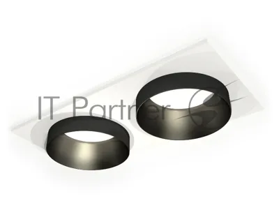 Комплект встраиваемого светильника Ambrella light XC6525021 SWH/PBK белый песок/черный полированный MR16 GU5.3 (C6525, N6131)