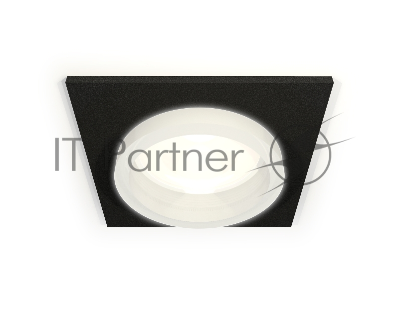 Комплект встраиваемого светильника Ambrella light XC6521064 SBK/FR черный песок/белый матовый MR16 GU5.3 (C6521, N6245)