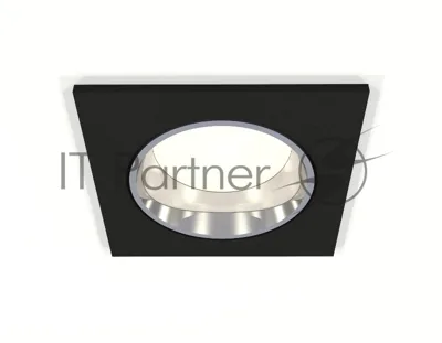 Комплект встраиваемого светильника Ambrella light XC6521003 SBK/PSL черный песок/серебро полированное MR16 GU5.3 (C6521, N6112)