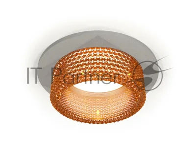 Комплект встраиваемого светильника Ambrella light XC6514044 SGR/CF серый песок/кофе MR16 GU5.3 (C6514, N6154)