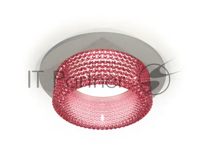 Комплект встраиваемого светильника Ambrella light XC6514042 SGR/PI серый песок/розовый MR16 GU5.3 (C6514, N6152)