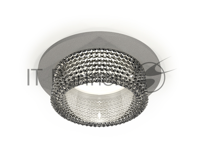 Комплект встраиваемого светильника Ambrella light XC6514040 SGR/CL серый песок/прозрачный MR16 GU5.3 (C6514, N6150)
