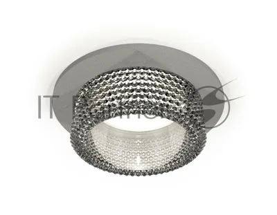 Комплект встраиваемого светильника Ambrella light XC6514040 SGR/CL серый песок/прозрачный MR16 GU5.3 (C6514, N6150)