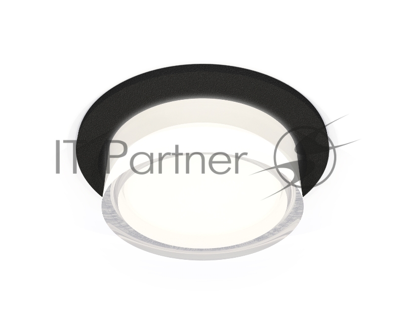 Комплект встраиваемого светильника Ambrella light XC6513063 SBK/FR/CL черный песок/белый матовый/прозрачный MR16 GU5.3 (C6513, N6241)