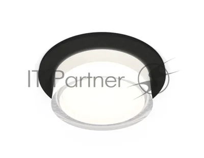 Комплект встраиваемого светильника Ambrella light XC6513063 SBK/FR/CL черный песок/белый матовый/прозрачный MR16 GU5.3 (C6513, N6241)