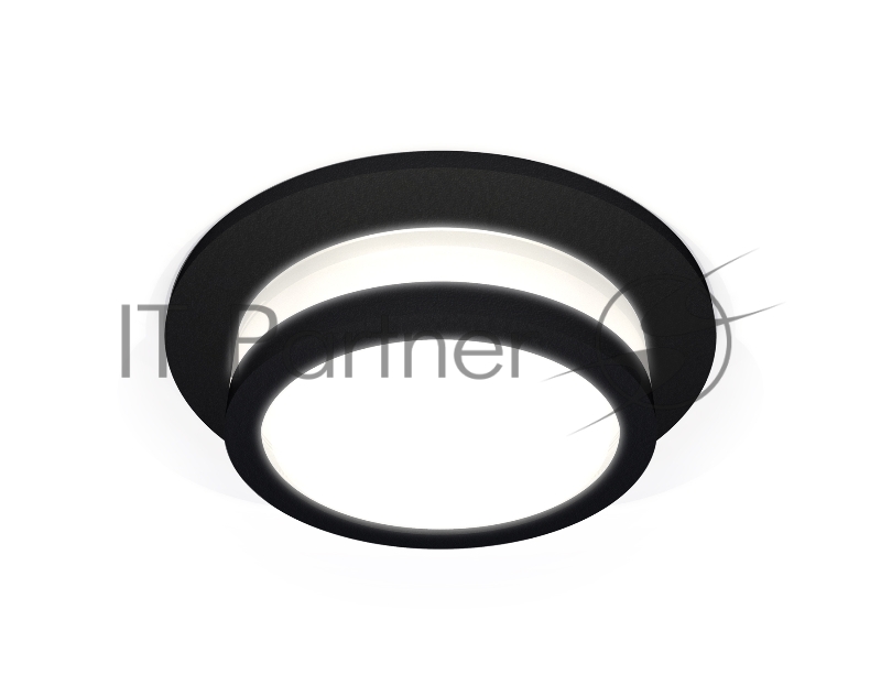 Комплект встраиваемого светильника Ambrella light XC6513060 SBK/FR черный песок/белый матовый MR16 GU5.3 (C6513, N6221)