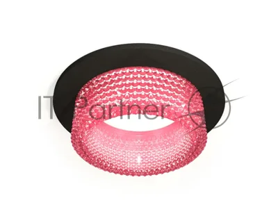 Комплект встраиваемого светильника Ambrella light XC6513042 SBK/PI черный песок/розовый MR16 GU5.3 (C6513, N6152)