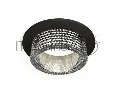 Комплект встраиваемого светильника Ambrella light XC6513040 SBK/CL черный песок/прозрачный MR16 GU5.3 (C6513, N6150)
