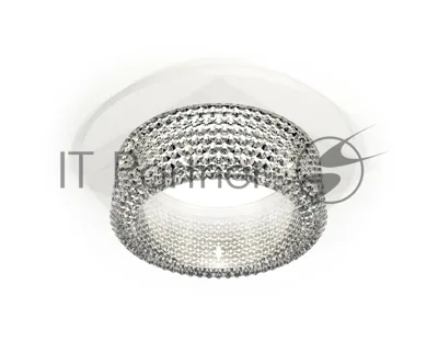 Комплект встраиваемого светильника Ambrella light XC6512040 SWH/CL белый песок/прозрачный MR16 GU5.3 (C6512, N6150)