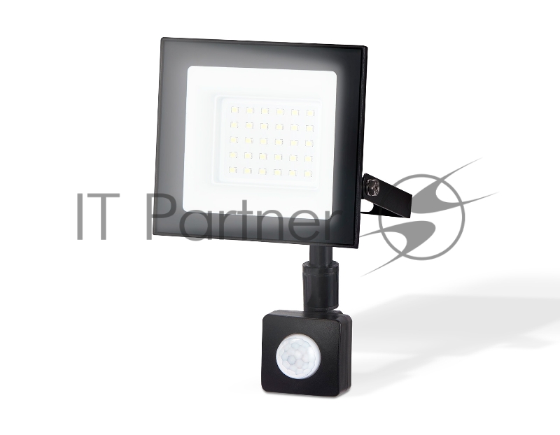 Прожектор светодиодный с датчиком движения Ambrella light ST8113 BK черный IP65 LED 6500K 30W 134*116*26