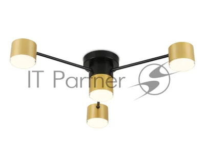 Потолочный светильник Ambrella light FL51722/4 BK/GD черный/золото GX53/4 max 12W 645*135