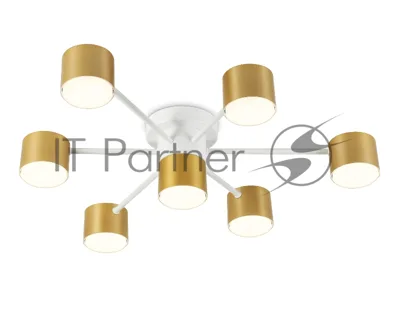 Потолочный светильник Ambrella light FL51725/7 WH/GD белый/золото GX53/7 max 12W 645*135