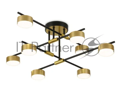 Потолочный светильник Ambrella light FL51752/8 BK/GD черный/золото GX53/8 max 12W 720*720*245