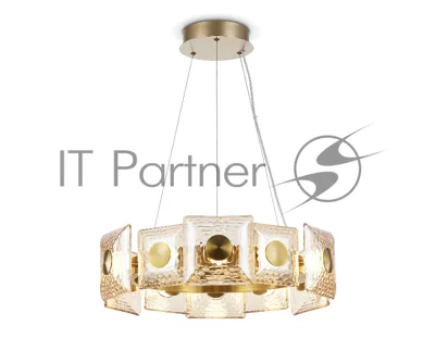 Светильник Ambrella light LH31021 BS/TI латунь/янтарь 56W 3000K D570*150