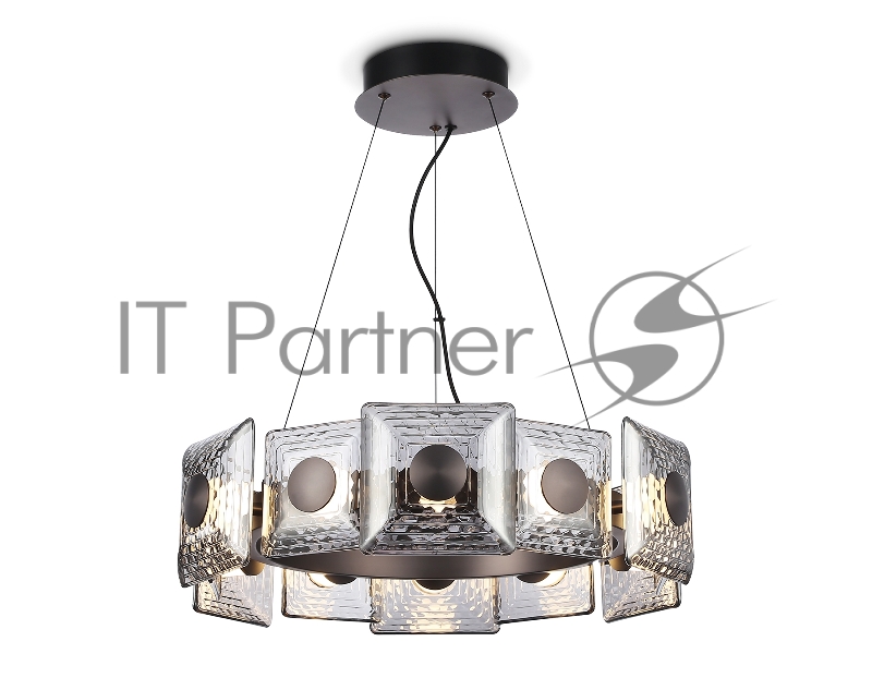 Светильник Ambrella light LH31024 GR/SM серый/дымчатый 56W 3000K D570*150