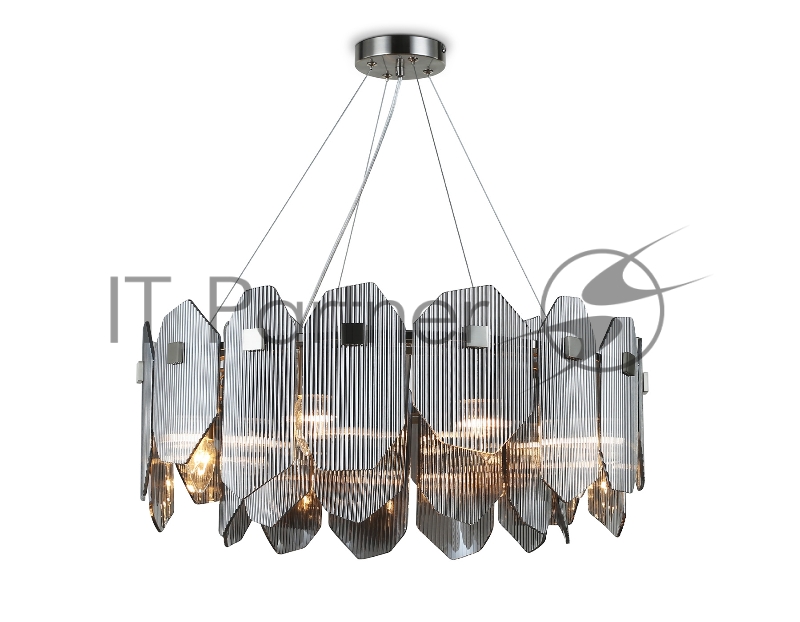 Светильник Ambrella light LH31203/8 SN/SM сатин никель/дымчатый E14*8 max 40W D650*270