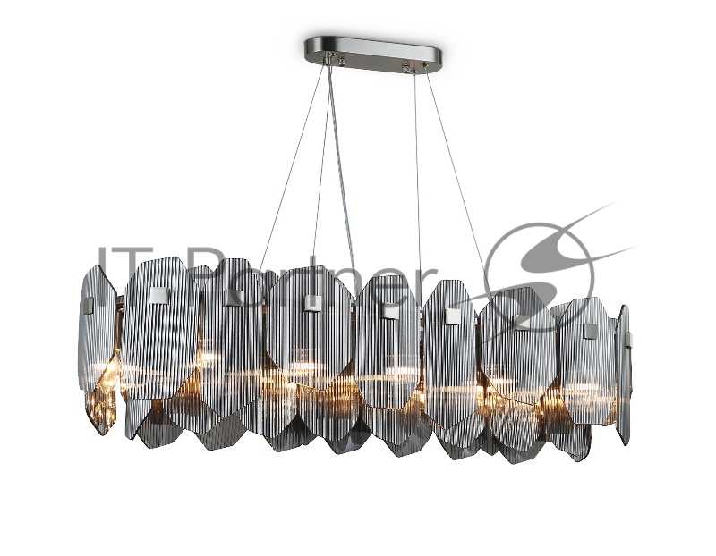 Светильник Ambrella light LH31205/12 SN/SM сатин никель/дымчатый E14*12 max 40W 1000*340*270