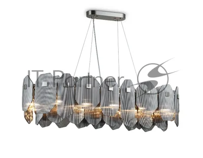 Светильник Ambrella light LH31205/12 SN/SM сатин никель/дымчатый E14*12 max 40W 1000*340*270