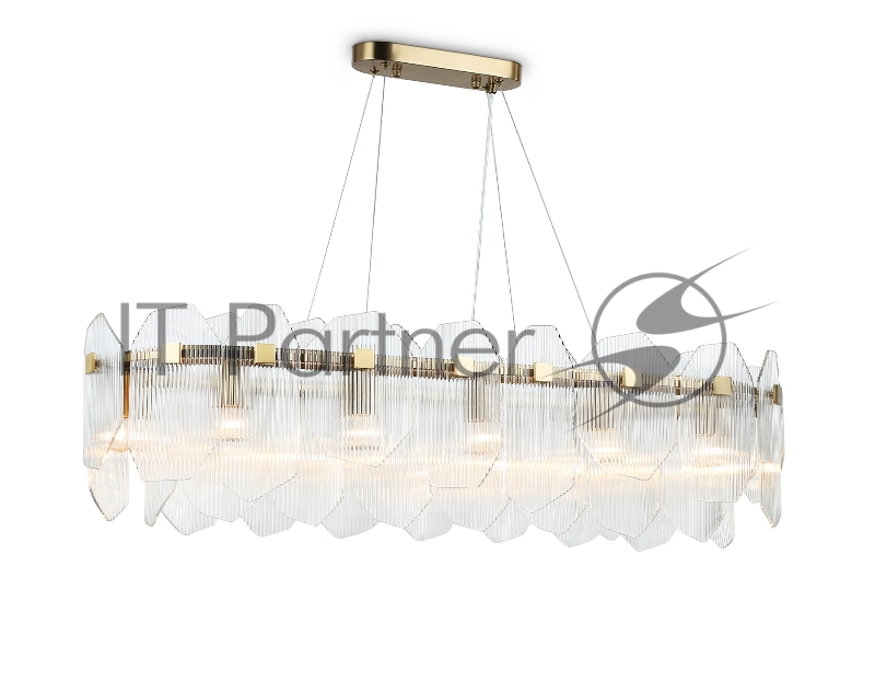 Светильник Ambrella light LH31255/12 BS/CL латунь/прозрачный E14*12 max 40W 1000*340*270
