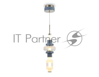 Светильник Ambrella light LH53121 GD/WH/GB золото/белый/серо-синий 19W 3000K D160*1880
