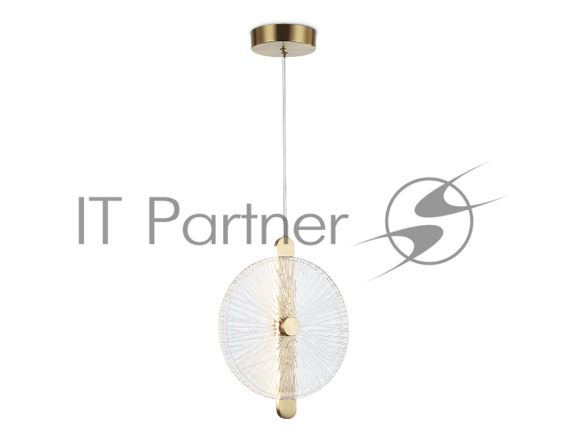 Светильник Ambrella light LH31147 BS/CL латунь/прозрачный 13W 3000K 280*60*350