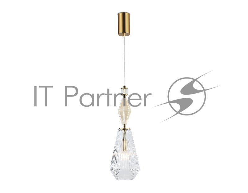 Светильник Ambrella light LH53181 BS/CL латунь/прозрачный E14 max 40W D140*1950