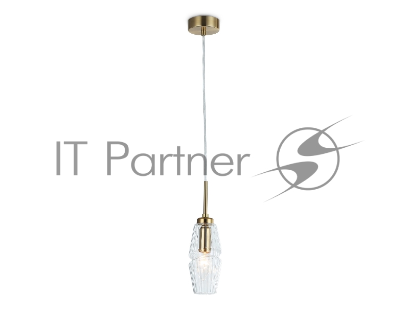 Светильник Ambrella light LH55208 BS/CL латунь/прозрачный E14 max 40W D80*270