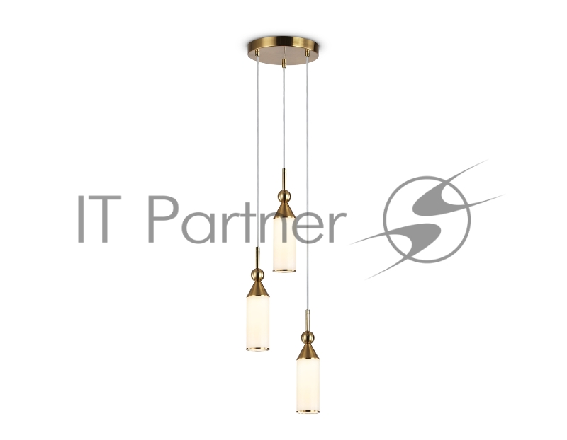 Светильник Ambrella light LH55272/3 BS/FR латунь/белый матовый E14 max 40W D230*1200