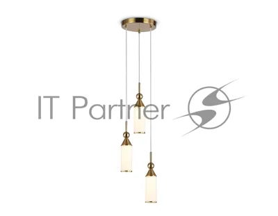 Светильник Ambrella light LH55272/3 BS/FR латунь/белый матовый E14 max 40W D230*1200