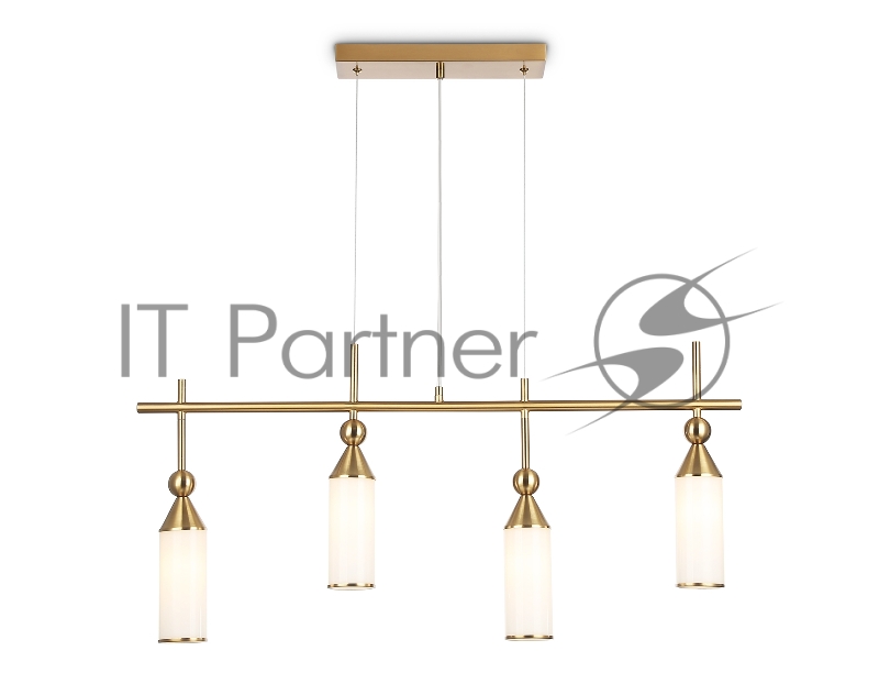 Светильник Ambrella light LH55274/4 BS/FR латунь/белый матовый E14*4 max 40W 845*65*1150