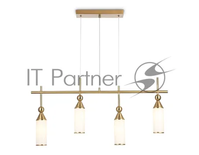 Светильник Ambrella light LH55274/4 BS/FR латунь/белый матовый E14*4 max 40W 845*65*1150