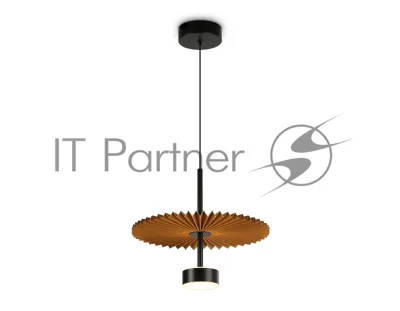 Светильник Ambrella light LH72607 BK/CF черный/кофе 6W 3000K D300*260-1770