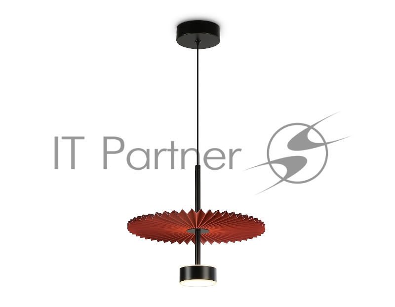 Светильник Ambrella light LH72613 BK/RD черный/красный 6W 3000K D300*260-1770