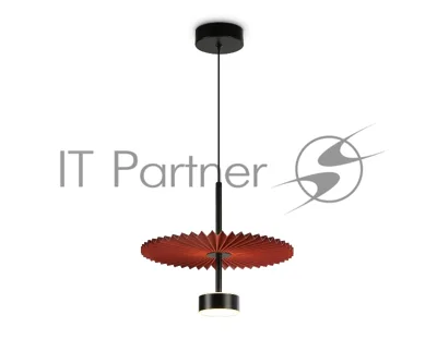 Светильник Ambrella light LH72613 BK/RD черный/красный 6W 3000K D300*260-1770