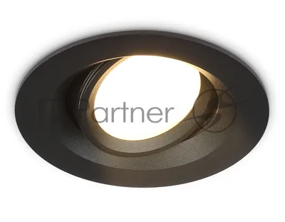 Светильник Ambrella light TN1142 BK черный IP44 GU5.3 D95*38