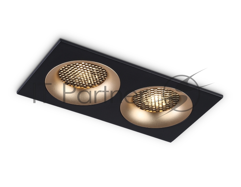 Светильник Ambrella light TN102735/2 BK/GD черный/золото GU5.3 175*92*23