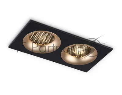 Светильник Ambrella light TN102735/2 BK/GD черный/золото GU5.3 175*92*23