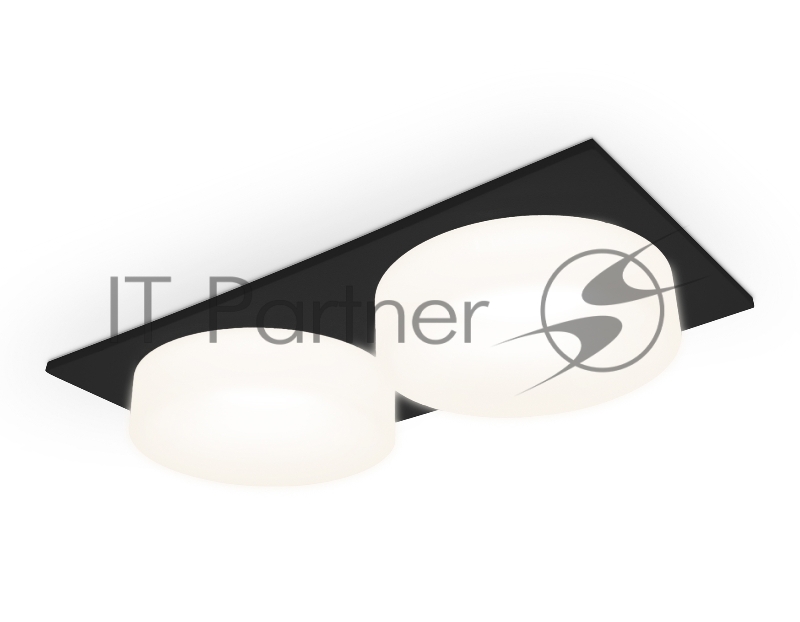 Светильник Ambrella light TN1319/2 SBK/FR черный песок/белый матовый GU5.3 182*92*45