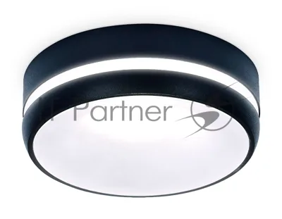 Светильник Ambrella light TN3335 SBK/FR черный песок/белый матовый GU5.3 D96*46